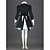 ieftine Rochii Lolita-Prințesă Gothic Lolita Punk Rochii Pentru femei Fete Bumbac Culoare pură Japoneză Costume Cosplay Negru Bloc Culoare Peteci Manșon Lung Lungime medie / Lolita Stil Gotic / Accesoriu de Păr