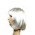 abordables Pelucas sintéticas de moda-sin tapón sintético de alta calidad midlong hermosa peluca blanca