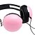 abordables Cascos y auriculares-Estéreo de 3,5 mm para auriculares rosa linda