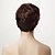 cheap Human Hair Capless Wigs-Synthetic Wig / Human Hair Capless Wigs Women&#039;s Straight / Classic Layered Haircut Synthetic Hair / Human Hair 8 inch Wig Capless Dark Brown #3 Medium Brown