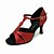 cheap Dance Shoes-Sparkling Glitter Upper Red High heel Dance Shoes Ballroom Latin Shoes for Women