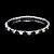 cheap Bracelets-Clear Black Tennis Classic Alloy Bracelet Jewelry For Wedding Party Gift