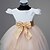 cheap Flower Girl Dresses-Ball Gown Knee Length Flower Girl Dress Wedding Party Cute Prom Dress Satin with Bow(s) Fit 3-16 Years