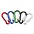 cheap Camping Tools, Carabiners &amp; Ropes-Carabiners 4mm Aluminum Metal Camping / Hiking Climbing Outdoor 0.4 cm 1 pcs Black Red Blue Green Silver