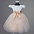 cheap Flower Girl Dresses-Ball Gown Knee Length Flower Girl Dress Wedding Party Cute Prom Dress Satin with Bow(s) Fit 3-16 Years