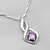 cheap Necklaces-Sterling Silver Twist Pendant With Crystal (More Colors)