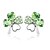 cheap Earrings-High Quality Alloy And Crystal With Platinum Plated Earrings More Colors Available