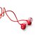 halpa Sanka- ja korvakuulokkeet-kohinanvaimennus In-Ear stereokuulokkeet (punainen 3,5 mm / 112cm kaapeli)