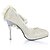 baratos Sapatos de mulher-ultra luxuoso couro salto agulha superior fechada dedo do pé com a imitação do casamento da pérola / sapatas do partido (1181-1001-2)