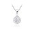 cheap Necklaces-925 Sterling Silver/Rhinestone With Platinum Plating Pendant
