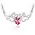 cheap Necklaces-&quot;Love&quot; Winged Crystal Heart Necklace (More Colors)