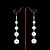 preiswerte Ohrringe-Nachahmung Perlen mit Legierung Beschichtung Braut Ohrringe eleganten Stil
