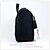 billige Rejsetasker-kvinders sorte bærbar skoletaske (24 * 25 * 11.5cm)