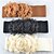 cheap Party Sashes-Chiffon Party/ Evening / Dailywear Sash-Embroidery Women&#039;s Black / Ivory / Camel 26in(66cm) Embroidery