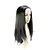 olcso Szintetikus, rögzíthető parókák-csipke első hosszú vegyes haj fekete egyenes haj paróka