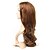 baratos Perucas Sintéticas-Capless Long castanho claro cabelo natural peruca encaracolado cores múltiplos escolher