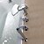 preiswerte Badewannenarmaturen-Moderne Wasserfall Verbreitete Keramisches Ventil Fünf Löcher Chrom