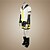 ieftine Costume din Jocuri Video-Inspirat de Vocaloid Kagamine Len Video Joc Costume Cosplay Costume Cosplay Peteci Manșon scurt Vârf Mâneci Centură Costume / Satin