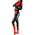 billige Zentai-sæt-Skinnende Zentai Dragt Huddrag Ninja Voksne Spandex Latex Cosplay Kostumer Dame Sort Patchwork Halloween / Høj Elasticitet