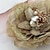 Χαμηλού Κόστους Κεφαλό Γάμου-λινάρι με απομίμηση λουλουδιών γάμου νυφικό μαργαριτάρι / κορσάζ / headpiece