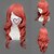 abordables Halloweeni parukad-Pelucas de Cosplay Final Fantasy Lightning Rojo Mediano Anime/Videojuego Pelucas de Cosplay 65 CM Fibra resistente al calor Mujer