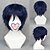 voordelige Halloween Perücken-Blue Exorcist Rin Okumura Men&#039;s 12 inch Heat Resistant Fiber Purple Anime Cosplay Wigs
