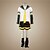 ieftine Costume din Jocuri Video-Inspirat de Vocaloid Kagamine Len Video Joc Costume Cosplay Costume Cosplay Peteci Manșon scurt Vârf Mâneci Centură Costume / Satin