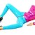 billige Zentai-sæt-Skinnende Zentai Dragt Ninja Spandex Heldragt Cosplay Kostumer Patchwork Trikot / Heldragtskostumer / Zentai PVC Dame Halloween / Karneval / Nytår / Høj Elasticitet