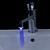 olcso LED-es zuhanyfejek-Stílusos vízzel működő fürdőszoba LED csaptelep fény (műanyag, krómozott)