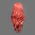 billige Halloween Wigs-Cosplay Parykker Final Fantasy Lightning Rød Medium Anime / Videospil Cosplay Parykker 65 CM Varmeresistent Fiber Kvinnelig