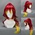 billiga Halloween Wigs-Blue Exorcist Shura Kirigakure Cosplay-peruker Dam 32 tum Värmebeständigt Fiber Anime peruk / Peruk / Peruk