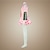 voordelige Gamingkostuums-geinspireerd door Vocaloid Sakura Miku Video Spel Cosplaykostuums Cosplay pakken / Jurken Lapwerk Mouwloos Hemd Rok Mouwen kostuums / Stropdas / Kousen / Riem