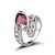 cheap Rings-Women&#039;s Clear Purple Red Platinum Plated Love Jewelry