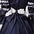 preiswerte Historische &amp; Vintage-Kostüme-Rokoko Viktorianisch 18. Jahrhundert Urlaubskleid Kleid Party Kostüme Maskerade Damen Reine Farbe Kostüm Tintenblau Vintage Cosplay Langarm Normallänge