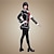 billige Anime-kostymer-Inspirert av Vampyr Ridder Yuki Kuran Anime  &quot;Cosplay-kostymer&quot; Japansk Cosplay Klær Skoleuniformer Lapper Langermet Frakk Trøye Skjørte Til Dame / Armbind / Bånd