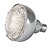 billige Dekorative lys-3,3-tommer vand drevne LED brusehoved (plastik, krom finish)