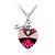 cheap Necklaces-Heart Shape Crystal Necklaces In Silver Alloy More Colors Available
