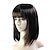 cheap Synthetic Wigs-Capless Medium 100% Imported Heat-resistant Fiber Straight Wigs
