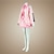 ieftine Costume din Jocuri Video-Inspirat de Vocaloid Sakura Miku Video Joc Costume Cosplay Costume Cosplay / Rochii Peteci Fără manșon Cămașă Fustă Mâneci Costume / Cravată / Șosete / Curea