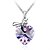 cheap Necklaces-Heart Shape Crystal Necklaces In Silver Alloy More Colors Available