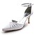 cheap Women&#039;s Shoes-Top Quality Satin Upper Mid Heel Closed-toes With Rhinestone Wedding Bridal Shoes