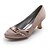 cheap Wedding Shoes-Women&#039;s Spring Summer Fall Winter Wedding Spool Heel Bowknot Ruffles Pink Ivory Gold