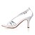 cheap Women&#039;s Sandals-Satin Upper High Heel Sandals With Rhinestone Wedding Bridal Shoes