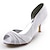 cheap Wedding Shoes-Women&#039;s Shoes Silk Spring Summer Fall Winter Heels Stiletto Heel Ruffles For Wedding White