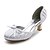 cheap Women&#039;s Heels-Women&#039;s Wedding Summer Winter Low Heel Satin Stretch Satin White Ivory Champagne