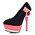 cheap Women&#039;s Heels-Spring Summer Fall Winter Platform Office &amp; Career Stiletto Heel Platform Rivet Black Red