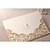 olcso Esküvői meghívók-csukott Esküvői Meghívók-Meghívók Előírásos stílus Klasszikus stílus Menyasszony és vőlegény stílusa Gyöngy-papír 16,6*11,5 cm