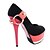 cheap Women&#039;s Heels-Spring Summer Fall Winter Platform Office &amp; Career Stiletto Heel Platform Rivet Black Red