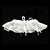رخيصةأون أربطة الجوارب للأعراس-وسام Satin Lace ببيونة أبيض