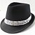 cheap Women&#039;s Hats-TS Punk Metallic Embellishment Fedora Hat (57cm)